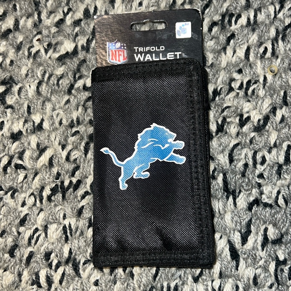 LIONS NFL Nylon trifold wallet
